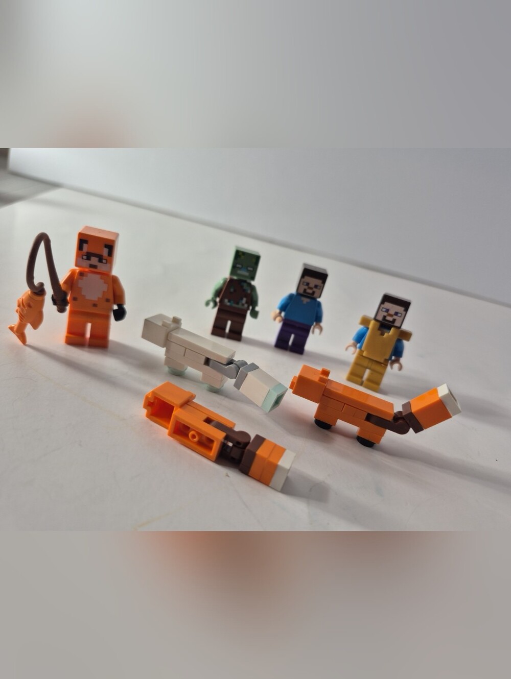 Lego Minecraft Fix And Steve Minifigures Lot
